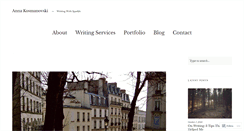 Desktop Screenshot of annakosmanovski.com